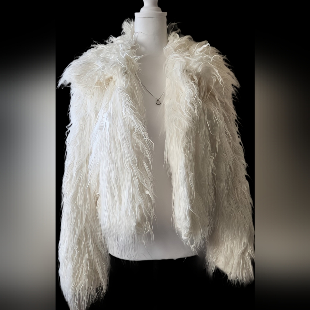 Blank NYC White Teddy Jacket